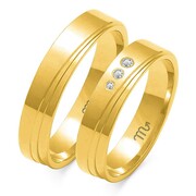 Obrączki ślubne Złoty Skorpion – wzór Au-O135