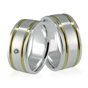Obrączki srebrne - wzór Ag-007