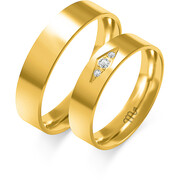 Obrączki ślubne z brylantami Złoty Skorpion – C112