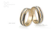 Obrączki ślubne - wzór Au-037