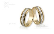 Obrączki ślubne - wzór Au-039