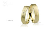 Obrączki ślubne - wzór Au-754