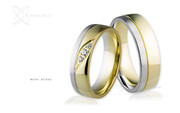 Obrączki ślubne - wzór Au-842