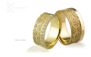 Obrączki ślubne - wzór Au-641