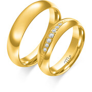Obrączki ślubne z brylantami Złoty Skorpion – C119