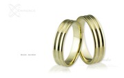 Obrączki ślubne - wzór Au-804
