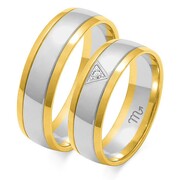 Obrączki ślubne Złoty Skorpion – wzór Au-OE37