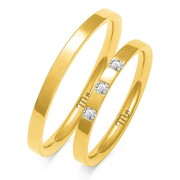 Obrączki ślubne z brylantami Złoty Skorpion – wzór O61