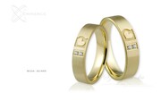 Obrączki ślubne - wzór Au-665