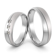 Obrączki srebrne z cyrkoniami swarovski - wzór Ag-441