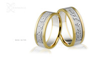Obrączki ślubne - wzór Au-735