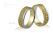 Obrączki ślubne - wzór Au-491