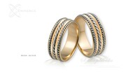 Obrączki ślubne - wzór Au-018