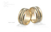 Obrączki ślubne - wzór Au-026