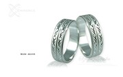 Obrączki srebrne - wzór Ag-016