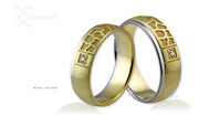 Obrączki ślubne - wzór Au-499