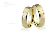 Obrączki ślubne - wzór Au-753