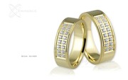 Obrączki ślubne - wzór Au-686