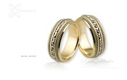 Obrączki ślubne - wzór Au-015