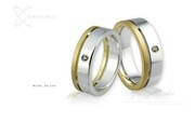 Obrączki ślubne - wzór Au-134