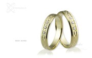 Obrączki ślubne - wzór Au-802