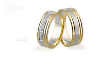 Obrączki ślubne - wzór Au-887
