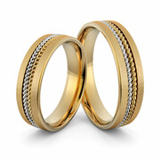 Obrączki ślubne z warkoczami - Au-1009