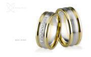 Obrączki ślubne - wzór Au-847