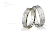 Obrączki ślubne - wzór Au-798