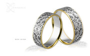 Obrączki ślubne - wzór Au-528