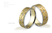 Obrączki ślubne - wzór Au-527