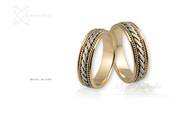Obrączki ślubne - wzór Au-045