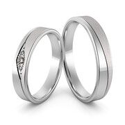 Obrączki srebrne z cyrkoniami swarovski - wzór Ag-471