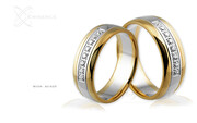 Obrączki ślubne - wzór Au-625