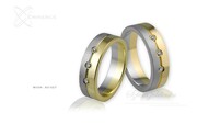 Obrączki ślubne - wzór Au-327