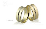 Obrączki ślubne - wzór Au-258