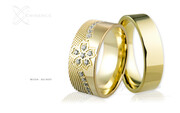 Obrączki ślubne - wzór Au-900