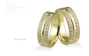 Obrączki ślubne - wzór Au-689