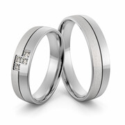 Obrączki srebrne z cyrkoniami swarovski - wzór Ag-394