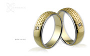 Obrączki ślubne - wzór Au-510