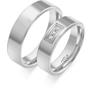 Obrączki ślubne z brylantami Złoty Skorpion – C107