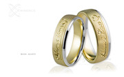 Obrączki ślubne - wzór Au-873