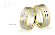 Obrączki ślubne - wzór Au-708