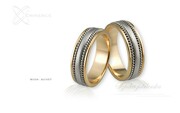 Obrączki ślubne - wzór Au-057