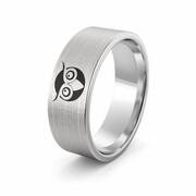 Obrączka srebrna sowa - wzór Ag-386