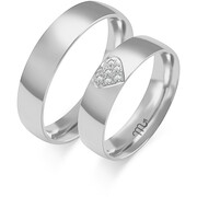 Obrączki ślubne z sercem Złoty Skorpion – C117