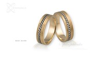 Obrączki ślubne - wzór Au-059