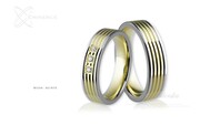 Obrączki ślubne - wzór Au-815