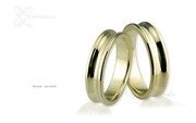 Obrączki ślubne - wzór Au-806