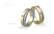 Obrączki ślubne - wzór Au-266